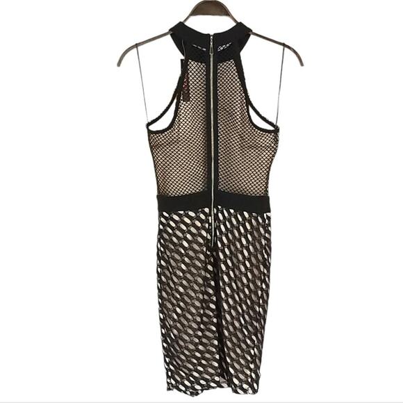 Xtaren Mesh Net High Neck Dress Cocktail Party - Picture 5 of 11